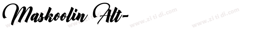 Maskoolin Alt字体转换
